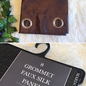 Brown Grommet Curtain Panel